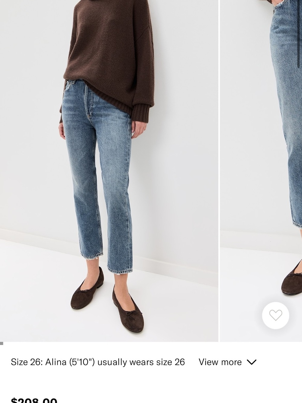 Agolde Riley High Rise Straight Crop Jeans - Picture 5 of 5